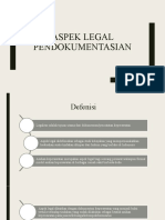 Aspek Legal Pendokumentasian