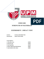 EMM 3108 Strength of Materials: Lecturer: DR - Suraya Binti Mohd Tahir Demonstrator: Munira Zainal Abidin