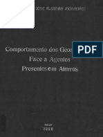 Comportamento Dos Geossintéticos Face A Agentes Presentes em Aterros