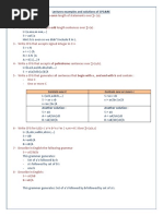 Lectures Examples and Solutions of CFG&RE