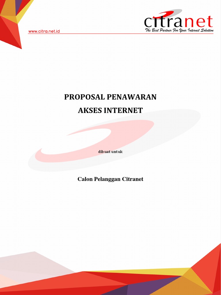 Penawaran Harga Wifi Citranet Yogyakarta | PDF