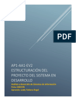 AP01-AA1-EV02. Estructuración Del Proyecto Del Sistema en Desarrollo
