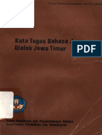 Kata Tugas Bahasa Jawa Dialek Jawa Timur