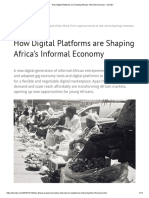 How Digital Platforms Are Shaping Africa's Informal Economy - Kioneki