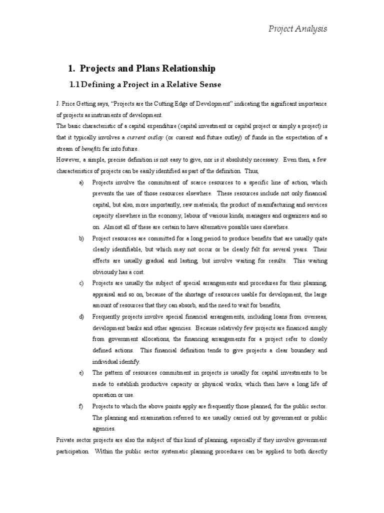 Understanding Project Analysis | PDF | Resource | Policy