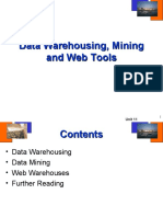 Data Warehousing, Mining and Web Tools