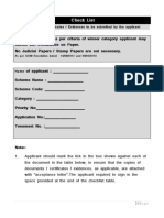 Checklist Documents for Housing Application