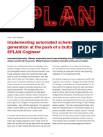 Implementing Automated Schematic Generation at The Push of A Button With EPLAN Cogineer