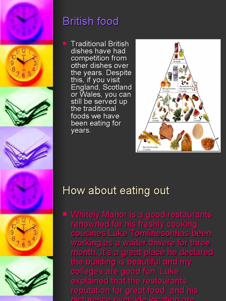 British Food | PDF | Eating Behaviors Of Humans | Meal
