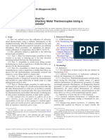 Calibration of Refractory Metal Thermocouples Using A Radiation Thermometer