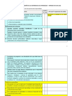 1 Lista de Cotejo - Experiencias de Aprendizaje