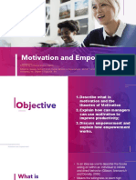 Motivation & Empowerment: Theories, Managers' Tools & How Empowerment Works