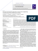 Structural and Material Approaches To Bone Tissue Engineering in Powder-Based Three-Dimensional Printing