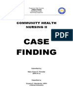 Case Finding: Community Health Nursing Ii