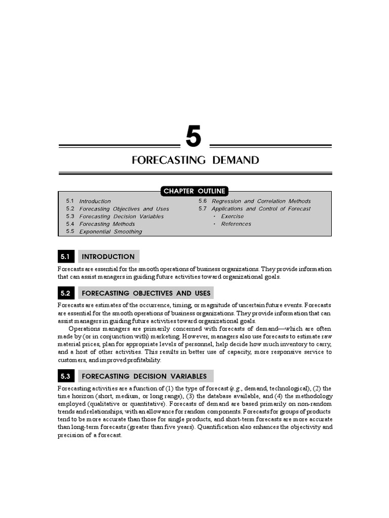 Overview of Quantitative Forecasting Methods | PDF | Forecasting ...