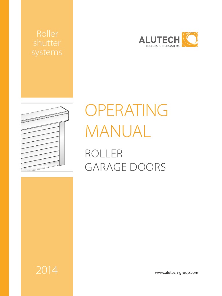 Operating Manual: Roller Garage Doors | PDF | Door | Switch