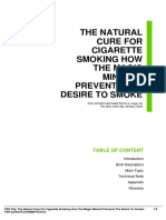 The Natural Cure For Cigarette Smoking How The Magic Mineral Prevents The Desire To Smoke