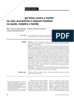 Violência Conjugal Física Contra A Mulher Na Vida: Prevalência e Impacto Imediato Na Saúde, Trabalho e Família