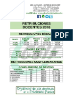 Csif Retribuciones Docentes 2018 Cantabria