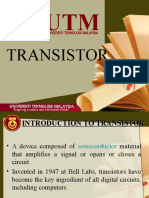 Transistor: Universiti Teknologi Malaysia