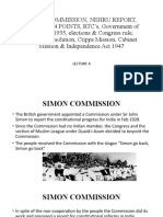 Simon Commission, Nehru Report, JINNAHS 14 POINTS, RTC'S, Government of India Act 1935, Elections & Congress Rule, Pakistan Resolution, Cripps Mission, Cabinet Mission & Independence Act 1947