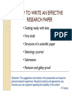 How to Write an Effective Research Paper