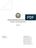 Financial Reporting and Analysis Project: Barbeque - Nation Hospitality Limited