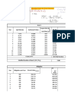 Bond 1 Coupon Rate (B) or Cash Flow/ Year PV ($)