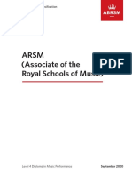 Arsm (Associate of The Royal Schools of Music) : September 2020