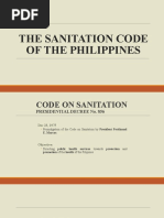 The Sanitation Code of The Philippines