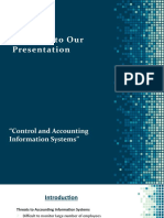 Control and Accounting Information Systems 