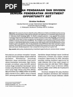Download a c - Kebijakan Pendanaan Dan Dividen Dengan Pendekatan Ios by MeLisa Mei SN54134277 doc pdf
