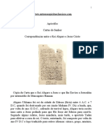 Apócrifos - Correpondências Entre o Rei Abgaro e Jesus Cristo