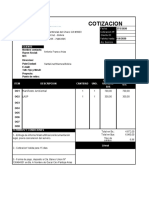 Cotizacion: 27/5/2020 Direccion: Pais/Ciudad: Telf. Piloto: 11/6/2020