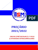 Preçário  2021-2022