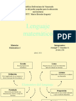 Lenguaje Matematico