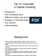 A Primer On Corporate Venture Capital Investing
