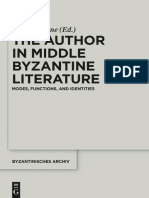 Aglae Pizzone-The Author in Middle Byzantine Literature. Modes, Functions, Identities