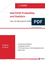 MATH220 Probability and Statistics: Asst. Prof. Merve BULUT YILGÖR