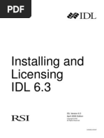 Installing and Licensing IDL 6 3