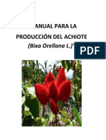 Manual para La Producción de Achiote
