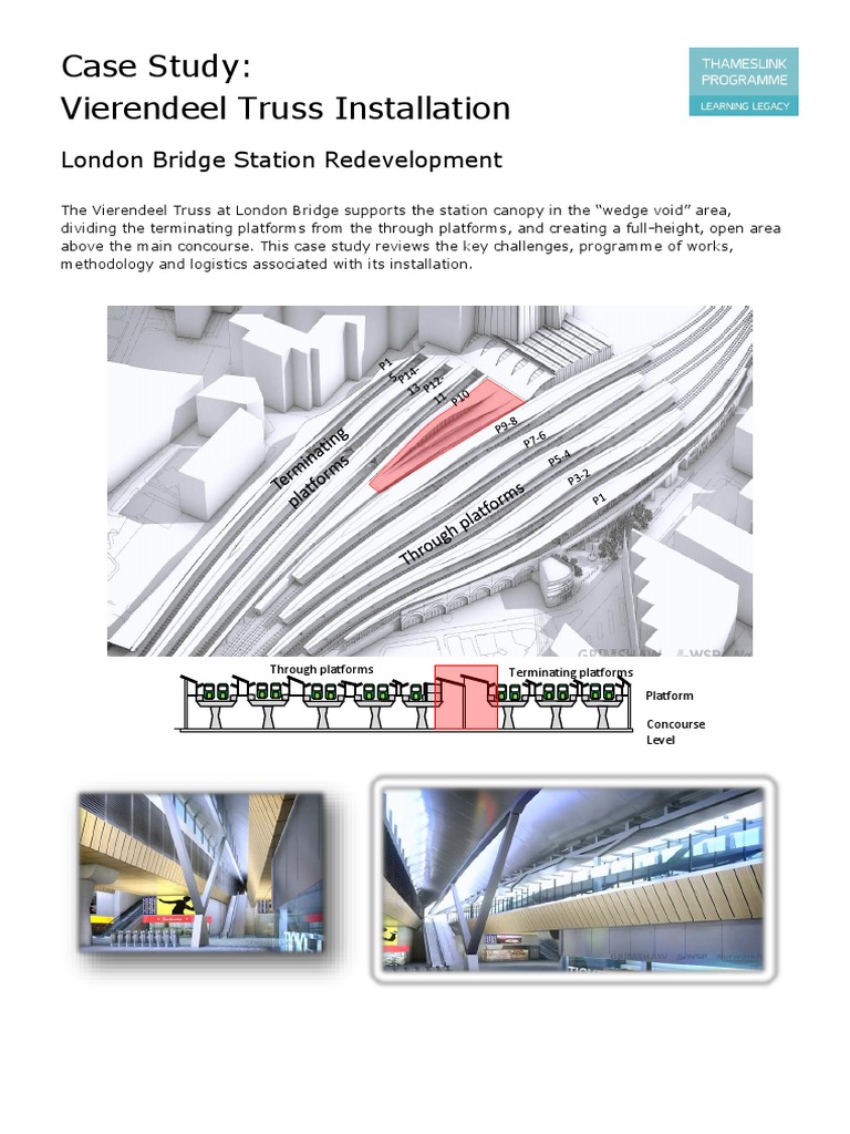 Vierendeel Truss in London Bridge Redevelopment | PDF | Truss ...