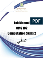 CMS 102-2 Lab Manual