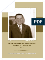 Peron - Cuadernillos de Formacion Politico Sindical Nº1