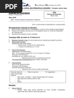 compte rendu normalisé cancer pancréas