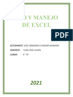 USO Y MANEJO DE EXCEL