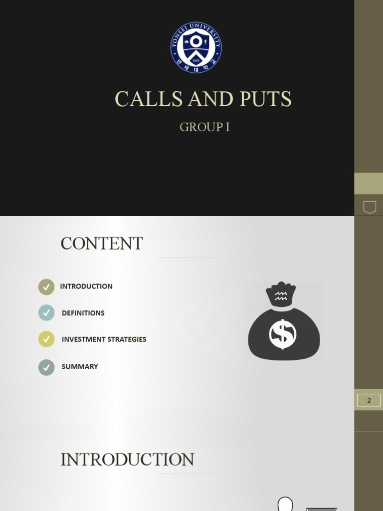 Options Trading: Calls and Puts Explained | PDF | Option (Finance ...