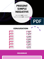 Present Simple Negative Verbs Guide