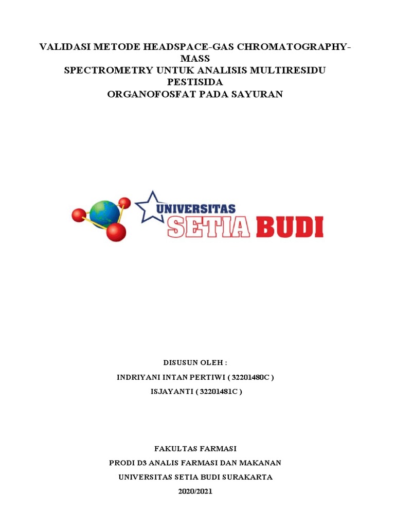 Validasi HS-GC-MS untuk Pestisida Sayur | PDF
