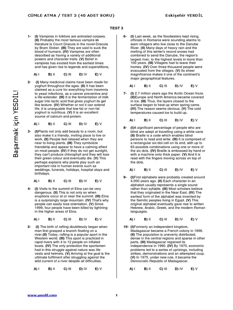 Turkish Language Test Prep | PDF | Greenhouse Effect | Alphabet